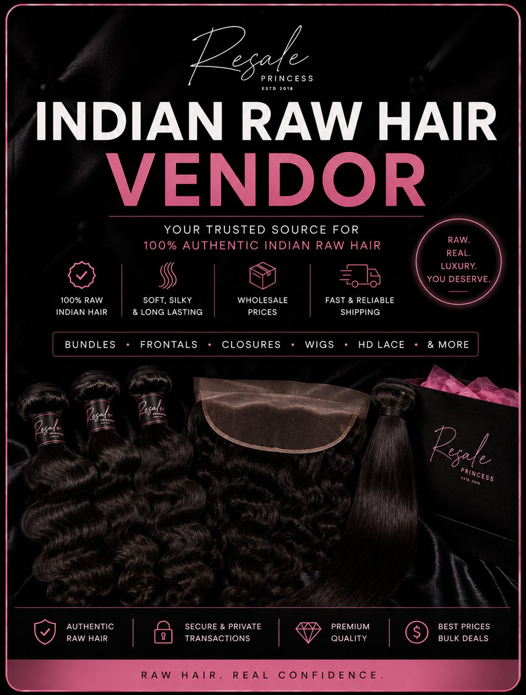 RAW Hair Vendor. 🎀