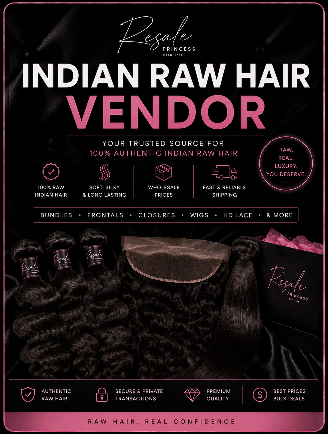 RAW Hair Vendor. 🎀